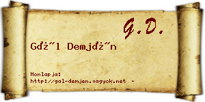 Gál Demjén névjegykártya